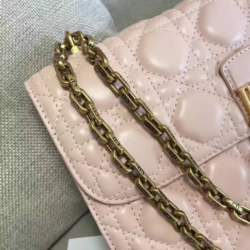 Dior Dioraddict Flap Bag In Pink Lambskin IAMBS240804 Outlet Sales