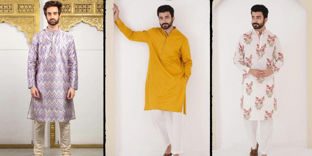 Designer Kurta Sets for Men at ScrollnShops